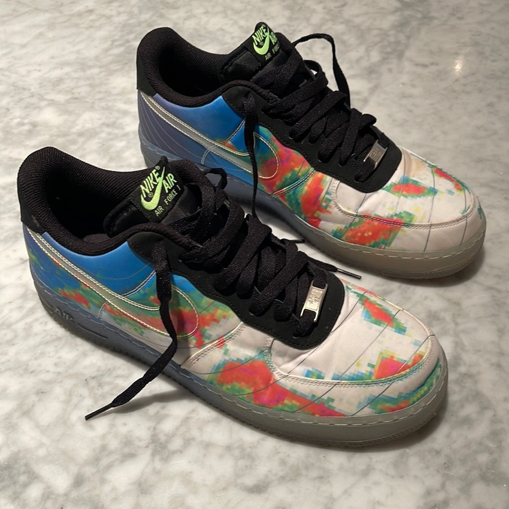 Nike Air Force 1 Weather Maps sz 12.